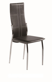 简约设计餐厅家具皮质金属餐椅多色可选
