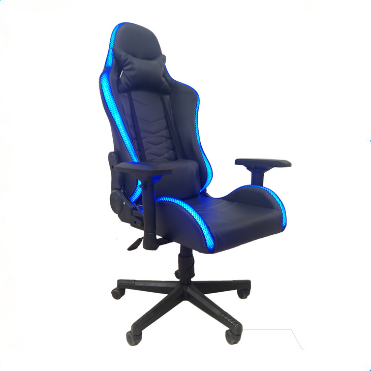 高品质高背旋转电脑办公RGB LED游戏椅