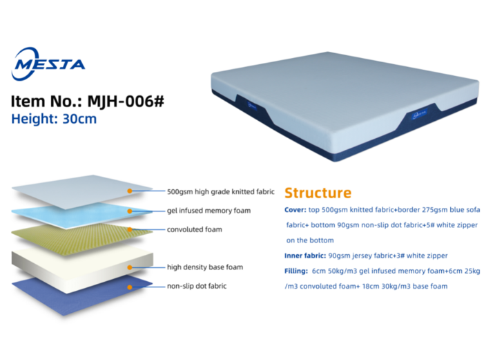 30cm Memory foam mattress OEM Size