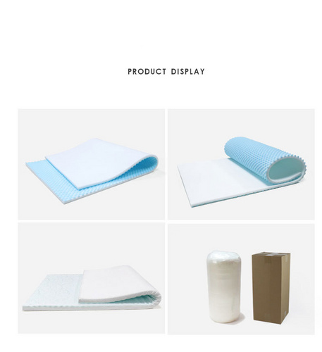 Gel memory foam topper