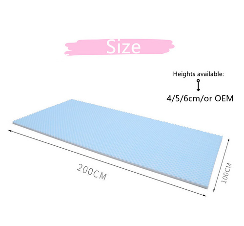 Gel memory foam topper