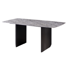 现代意式极简长方形餐桌