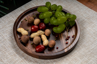 黑胡桃圓盤拼接23CM