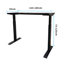 升降辦公桌雙電機(jī)兩節(jié)管電動(dòng)升降桌架BQ2201