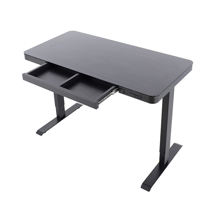 智能升降桌子 E4钢化玻璃电脑桌 无线充电书桌 电动学习升降桌子