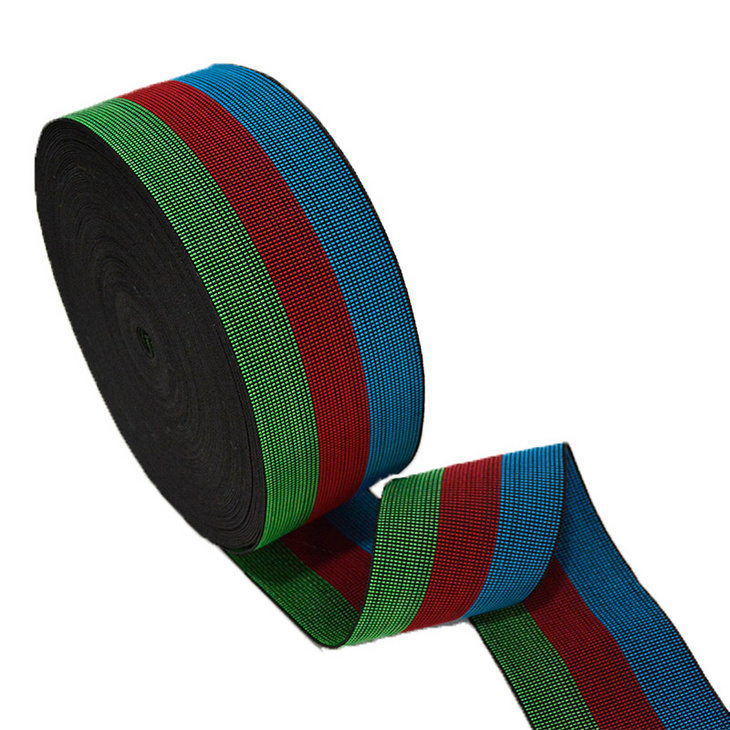 Colorful Sofa elastic webbing tape