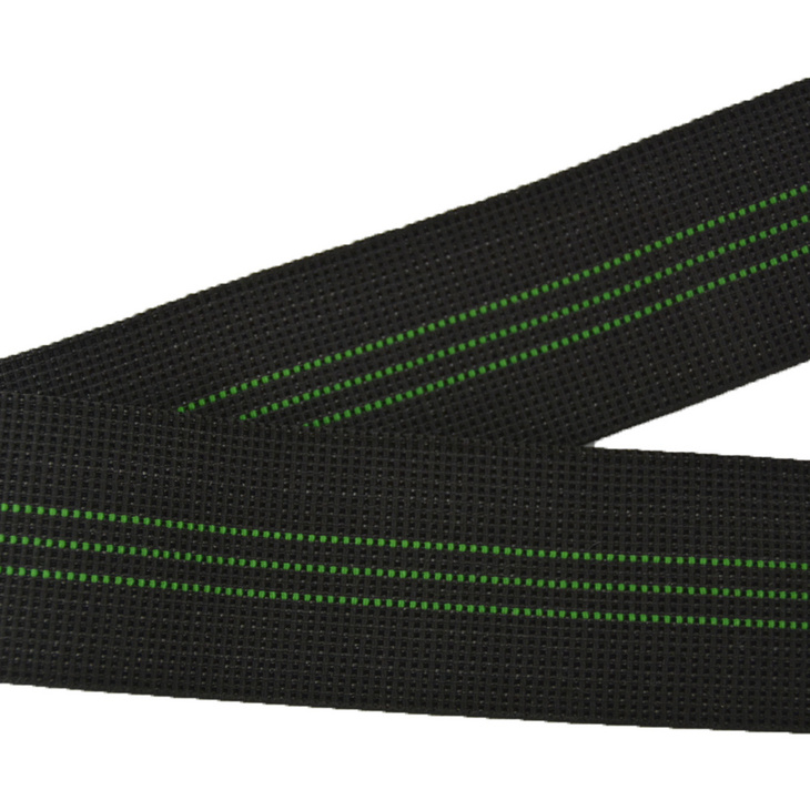 Black color Sofa elastic webbing tape