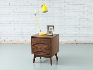 11A-BS-01W bed side table  besides 床头柜 黑胡桃 Walnut