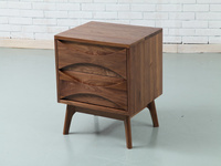 11A-BS-01W bed side table  besides 床頭柜 黑胡桃 Walnut