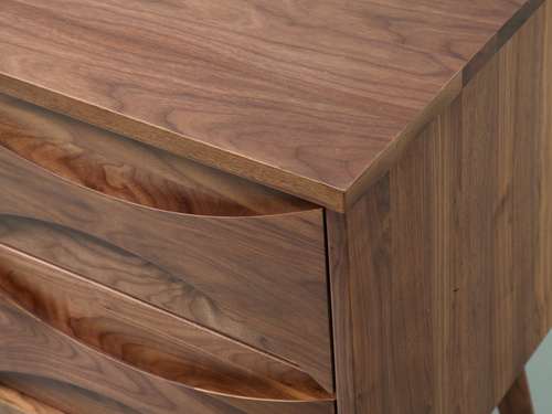 11A-BS-01W bed side table  besides 床頭柜 黑胡桃 Walnut