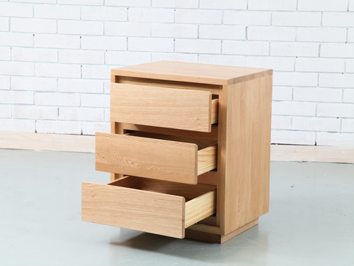 BS-06 bed side table  besides 床头柜 白橡 oak