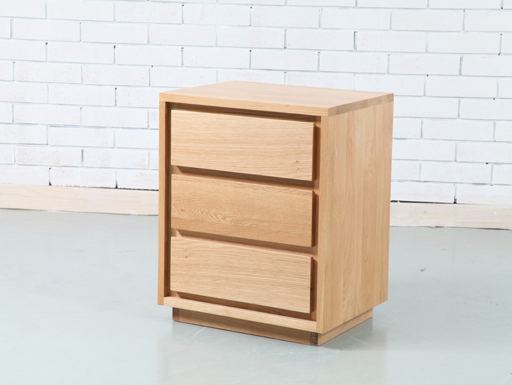 BS-06 bed side table  besides 床头柜 白橡 oak