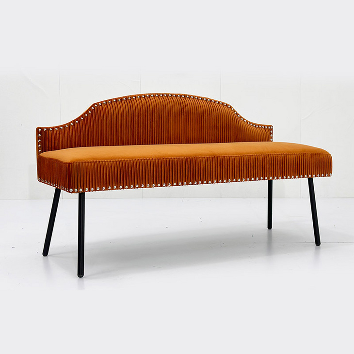 轻奢双人沙发 现代简约家用软包床头椅LT-U4117