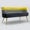 Modern extremely simple  fabric-covered sofa Italian light luxury sofa living room 2 seater sofa