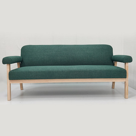Fabric-covered sofa living room Nordic simple 3 seater sofa