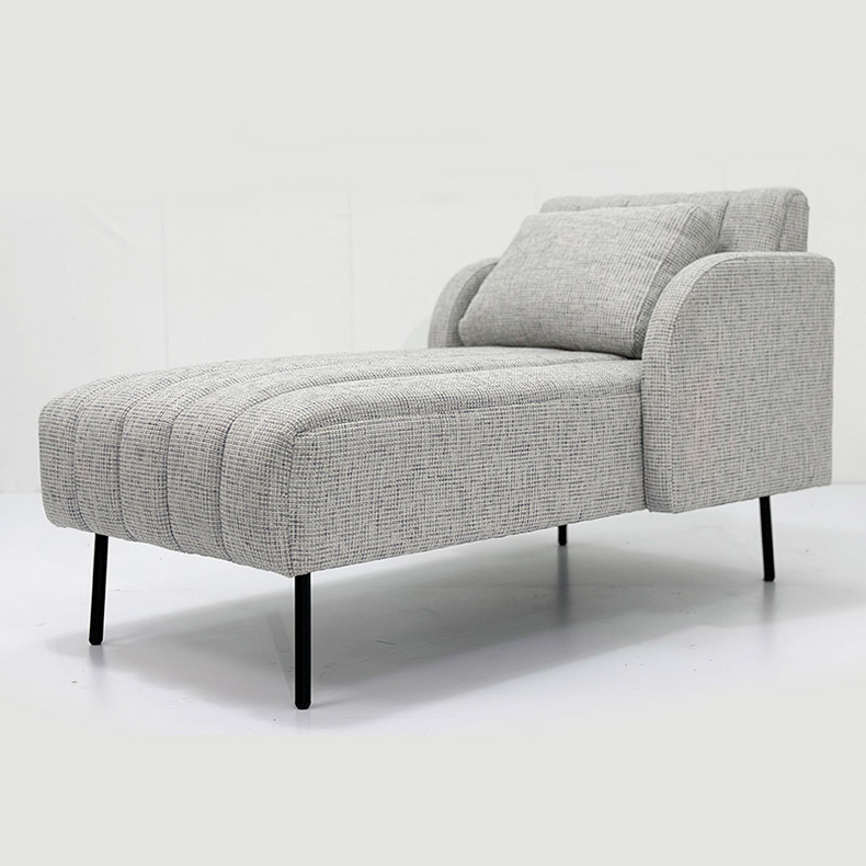 Light luxury chaise longue  Modern simple metal household soft Sofa