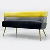 Modern extremely simple  fabric-covered sofa Italian light luxury sofa living room 2 seater sofa
