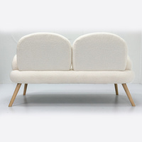 Luxury two person modern simple metal foot upholstered sofaLT-U4071
