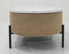 Light luxury coffee table marble high-end modern simple Nordic oval round table storage coffee tableLT-U7009