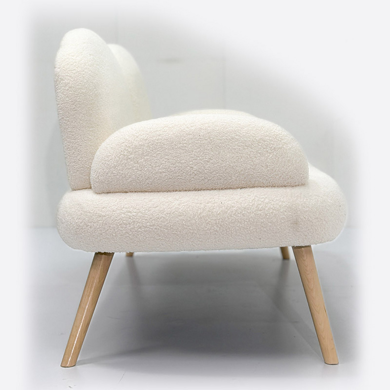 Luxury two person modern simple metal foot upholstered sofaLT-U4071