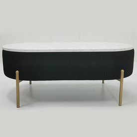 Light luxury coffee table round marble Upscale modern simple Nordic oval storage coffee tableLT-U7007