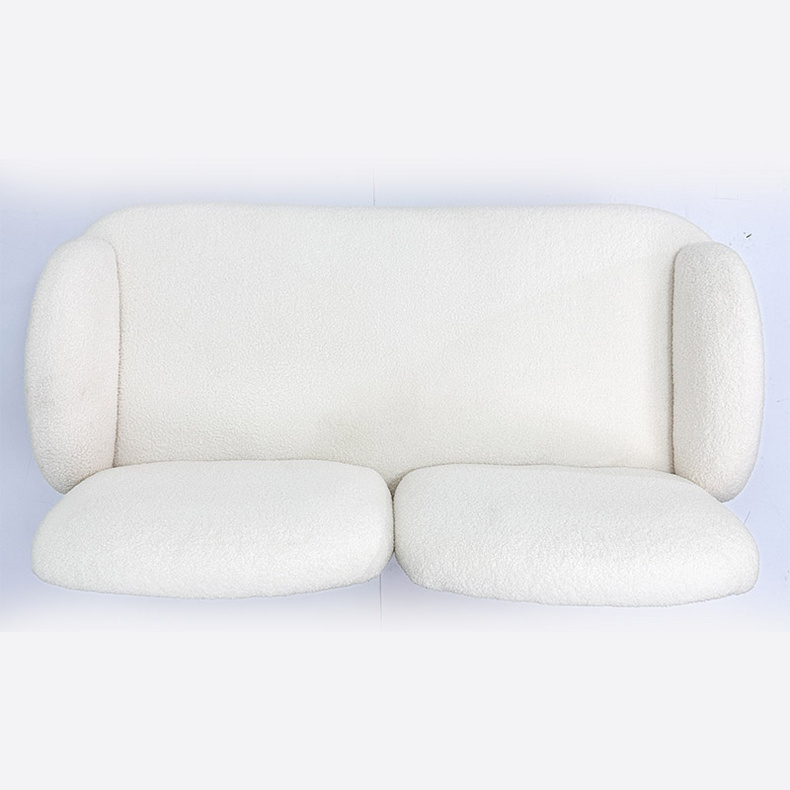 Luxury two person modern simple metal foot upholstered sofaLT-U4071