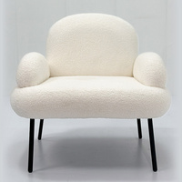 Luxury two person modern simple metal foot upholstered sofaLT-U4072