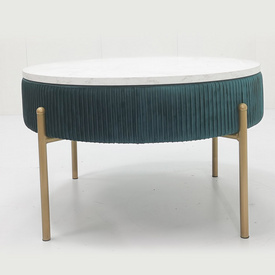 Light luxury coffee table round marble Upscale modern simple Nordic round storage coffee tableLT-U7006