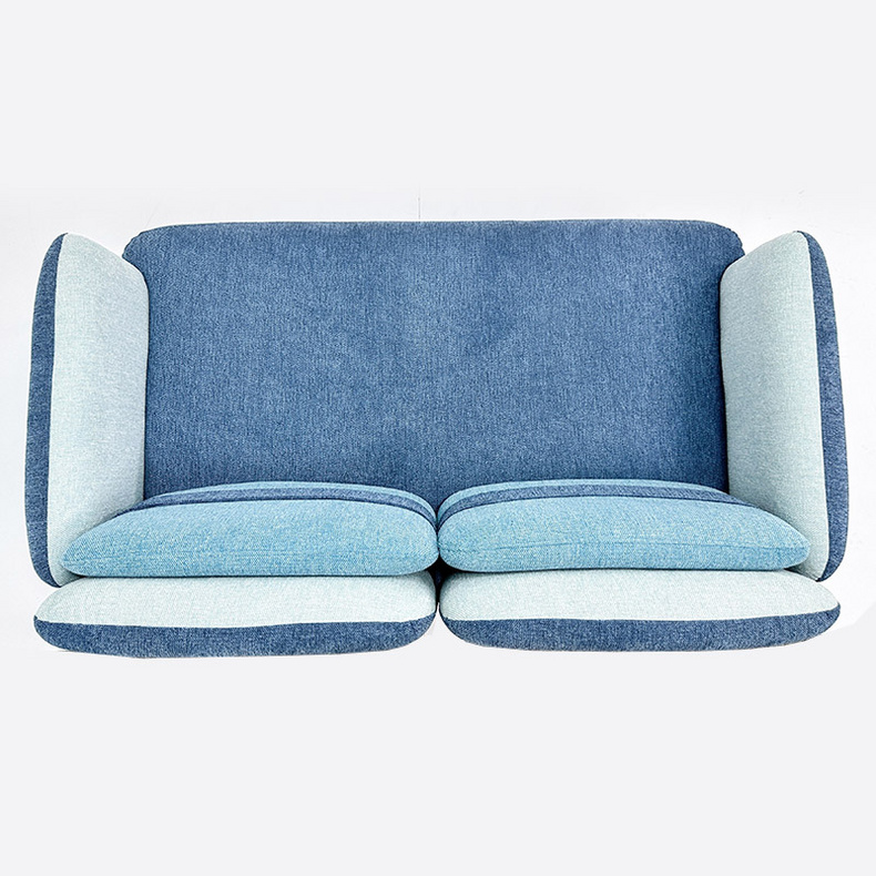 Italian style minimalist modern fabric living room double sofaLT-U4061