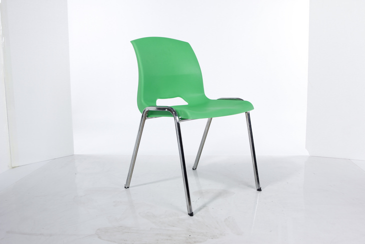 彩色塑料靠背椅成人休闲洽谈塑钢餐椅