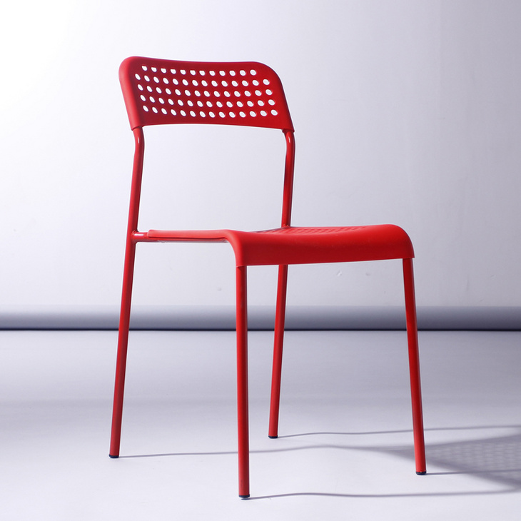 网红靠背透气镂空塑料椅