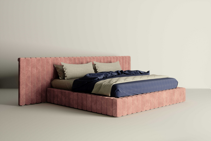 博文条纹 大靠背床-Bowen Bed Quilted Wide Headboard