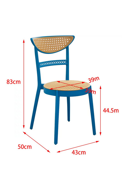 Wicker dining chair outdoor