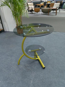 简约现代沙发玻璃边桌/小边桌/小边几/小花几/小茶几/角几/小咖啡桌