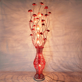 红色艺术花瓶装饰灯