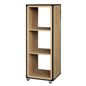 Hollow board three - compartment cabinet
