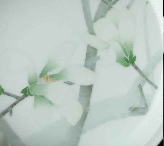 皎皎临风 玉兰圆盘