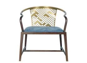 新中式 刺猬紫檀 素涟单椅