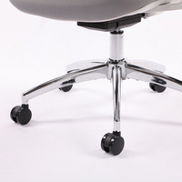 Grey Mesh Computer Chair,Home Office Desk Chair with Adjustable Headrest,Lumbar Support,3D Armrest,Tilt Function