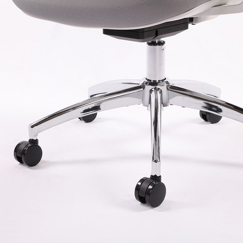 Grey Mesh Computer Chair,Home Office Desk Chair with Adjustable Headrest,Lumbar Support,3D Armrest,Tilt Function