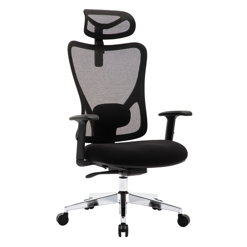 High-Back Computer Chair with Lumbar Support