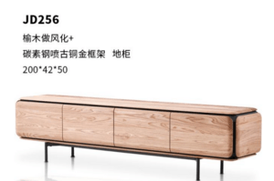 榆木边柜