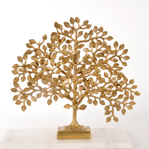 THOHO HOME/天和雅筑进口黄铜家居装饰品 欧洲中古风摆件纯铜树工艺品