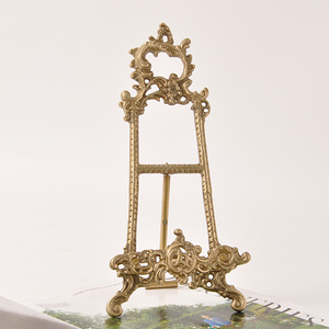 THOHO HOME/天和雅筑进口黄铜法式中古风家居摆件纯铜支架盘架工艺品