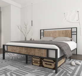 现代卧室床/铁架床/外贸床/双人床/尺寸定制