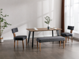现代实木餐桌餐椅