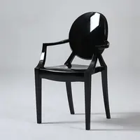 Clear Plastic Crystal PC Luxury Resin Armrest Acrylic Chair Transparent Plastic Event Chairs For Wedding