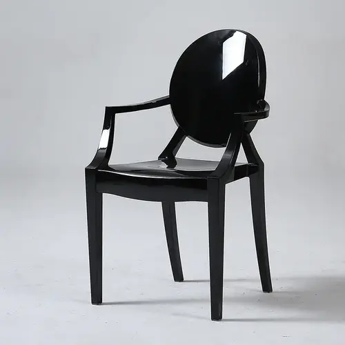 Clear Plastic Crystal PC Luxury Resin Armrest Acrylic Chair Transparent Plastic Event Chairs For Wedding