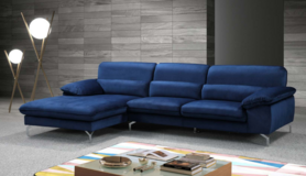 W8016深蓝色布艺沙发