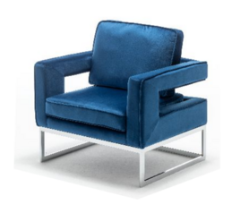 蓝色时尚休闲椅